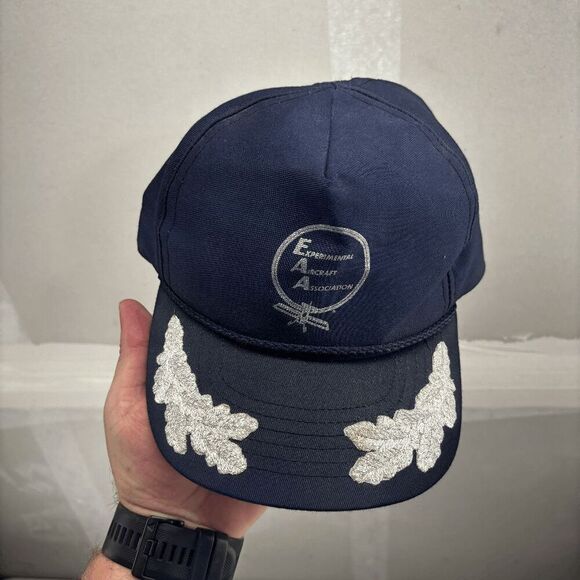 EAA Experimental Aircraft Association Scrambled Eggs Brim Baseball Cap Hat - Picture 4 of 7